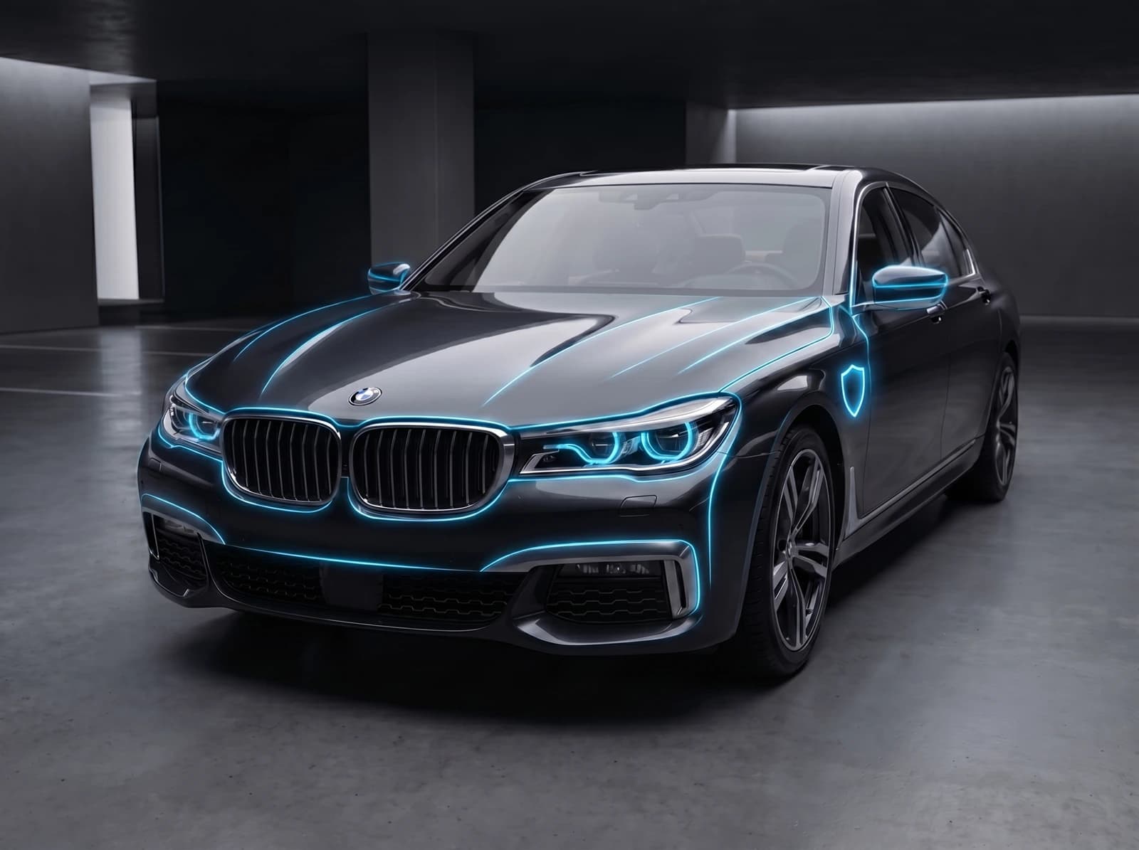 Автомобиль после бронирования — с защитной плёнкой