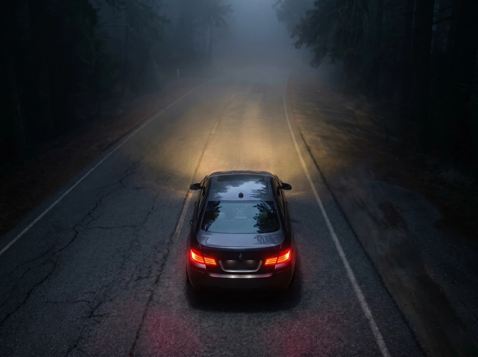 Автомобиль до работ с оптикой